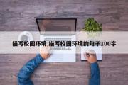 描写校园环境,描写校园环境的句子100字